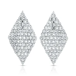 Outlet MESH MARQUIS DIAMOND EARRINGS Long