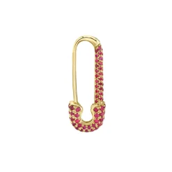 Cheap MINI RUBY SAFETY PIN EARRING Safety Pins & Clips