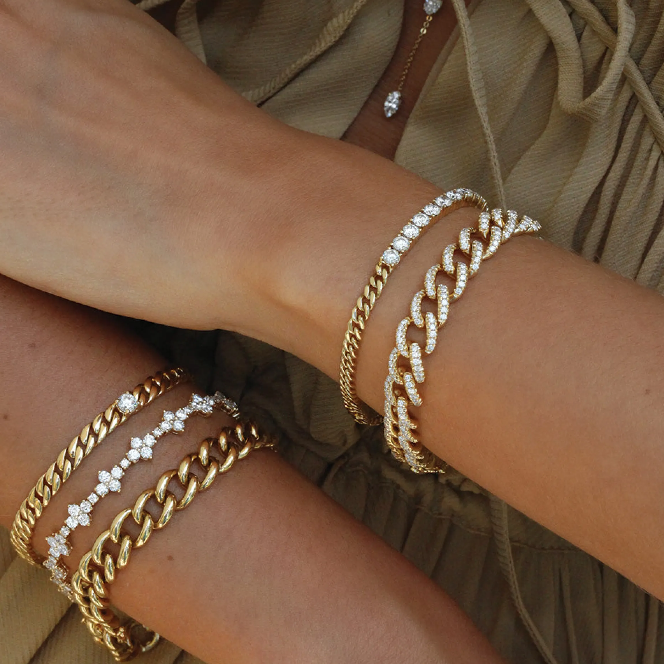 Sale NAPLES DIAMOND CHAIN LINK BRACELET Chain Link