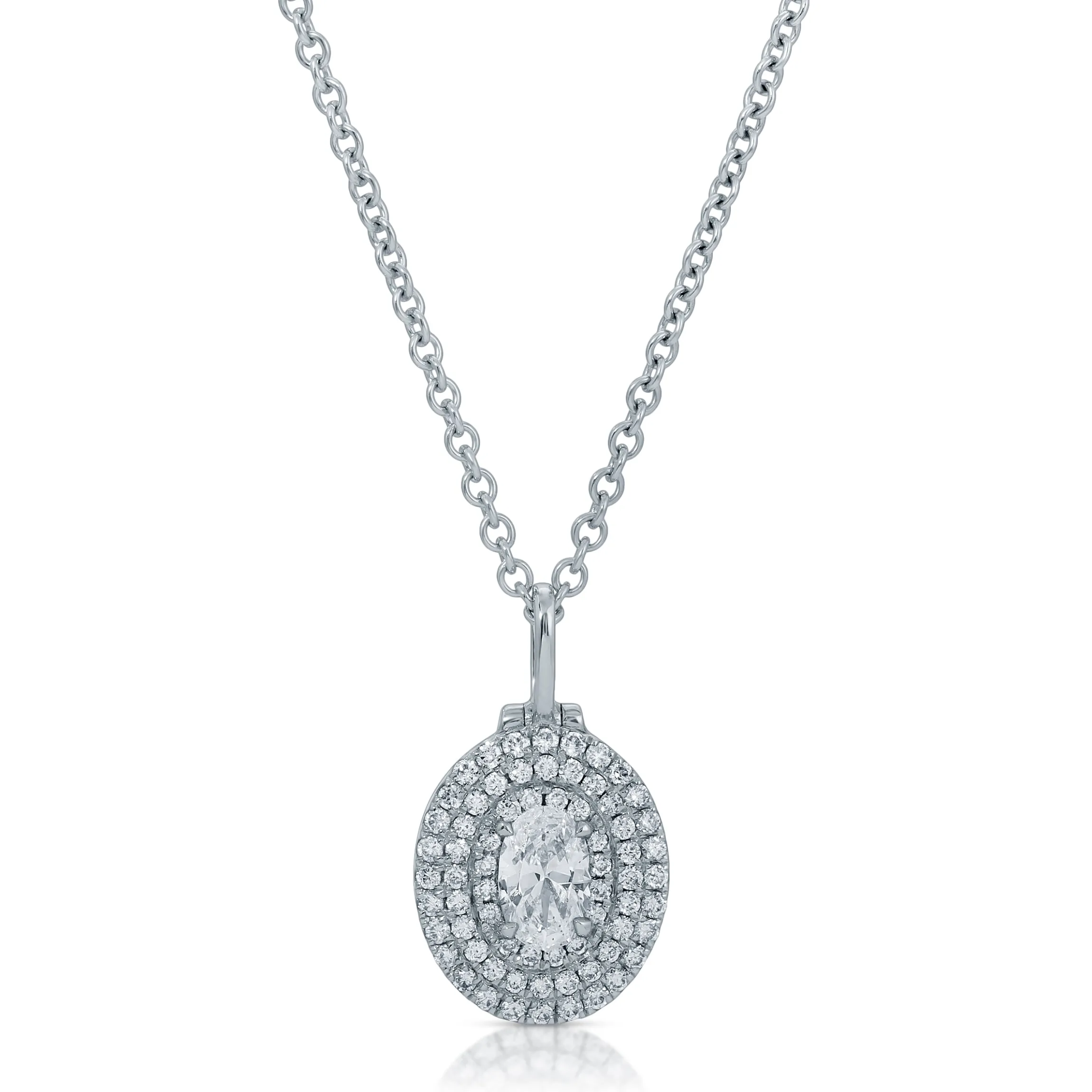Cheap OVAL SHAPED DIAMOND LOULOU LOCKET Pendants