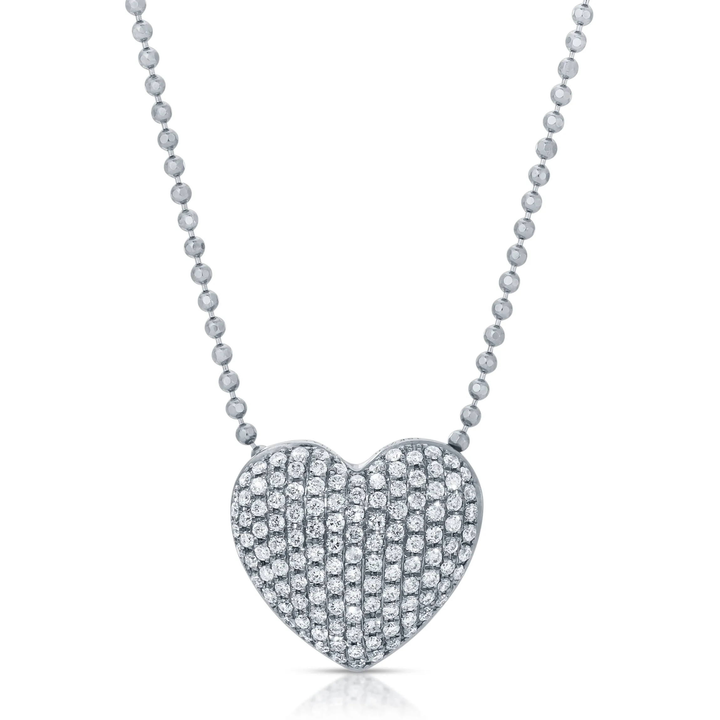 Cheap PAVE DIAMOND HEART NECKLACE Pendants
