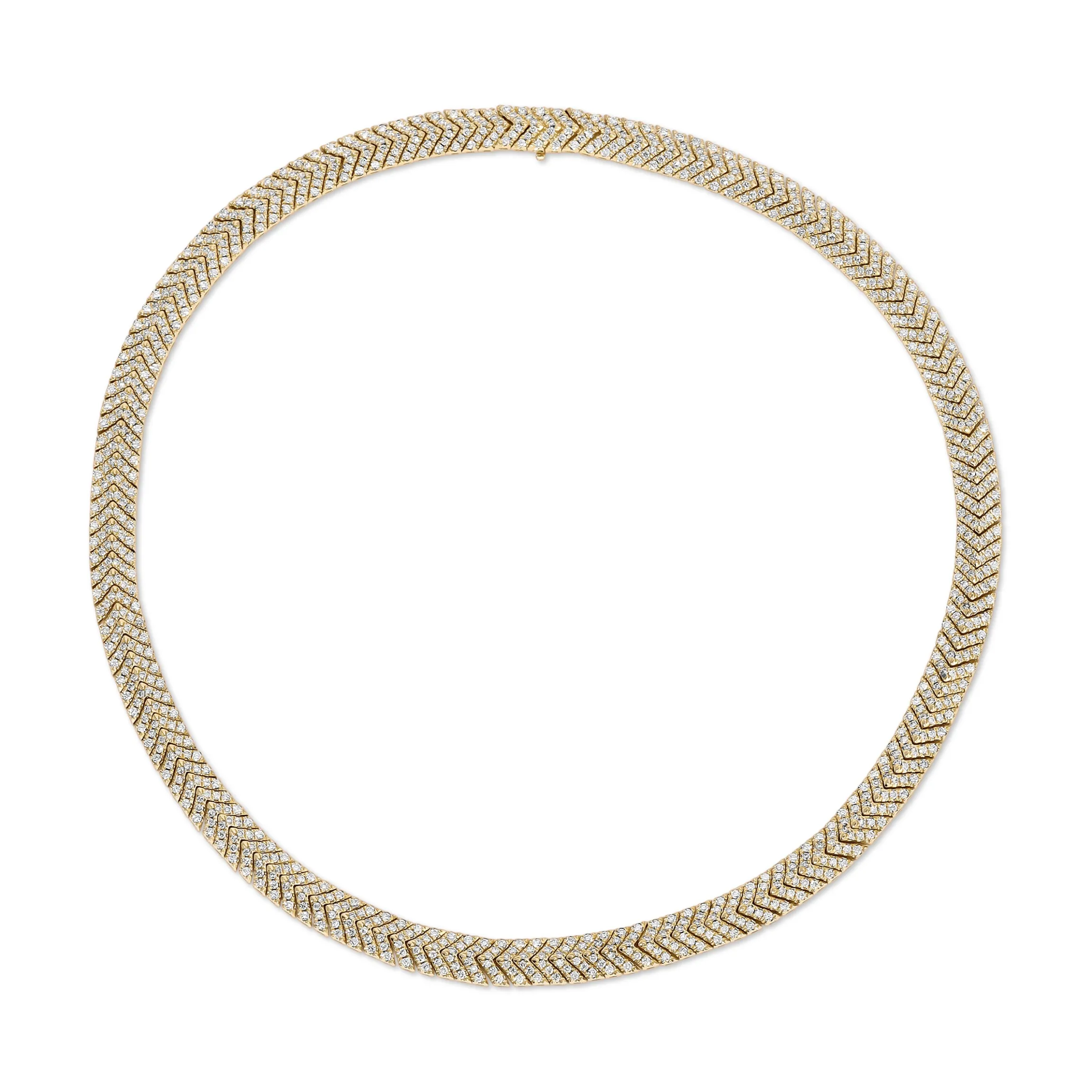 Online PAVE DIAMOND ZIPPER CHOKER Chokers