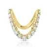 Discount PAVE OVAL BRACELET WITH LOZENGE STEP-CUT DIAMOND One Of A Kind