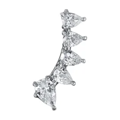 Discount PEAR DIAMOND FLOATING EARRING Floating