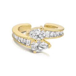 Clearance PEAR DIAMOND SATURN EAR CUFF Ear Cuffs