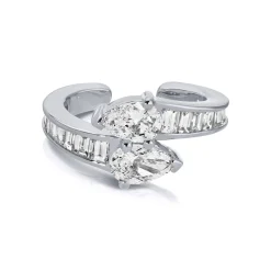 Clearance PEAR DIAMOND SATURN EAR CUFF Ear Cuffs