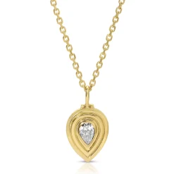 Flash Sale PEAR SHAPED DIAMOND LOULOU LOCKET Pendants