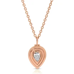 Flash Sale PEAR SHAPED DIAMOND LOULOU LOCKET Pendants