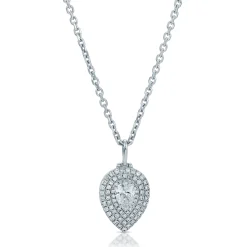 Shop PEAR SHAPED DIAMOND PAVE LOULOU LOCKET Pendants