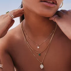Shop PEAR SHAPED DIAMOND PAVE LOULOU LOCKET Pendants