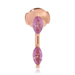 Hot PINK SAPPHIRE MARQUISE ORBIT EARRING Orbit
