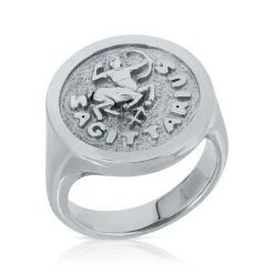 Shop PINKY ZODIAC RING Pinky