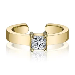 Store PRINCESS CUT DIAMOND EAR CUFF Ear Cuffs