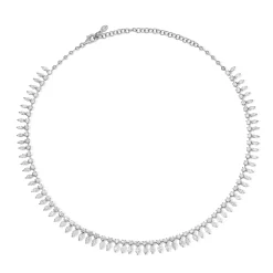 Shop ROUND AND MARQUISE DIAMOND SHAKER NECKLACE Chokers