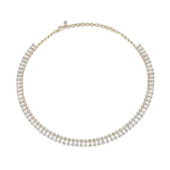Cheap ROUND AND PEAR DIAMOND SHAKER NECKLACE Chokers