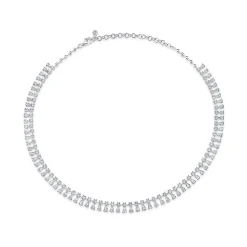 Cheap ROUND AND PEAR DIAMOND SHAKER NECKLACE Chokers