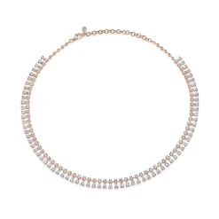 Cheap ROUND AND PEAR DIAMOND SHAKER NECKLACE Chokers