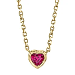 Discount RUBY HEART NECKLACE Pendants