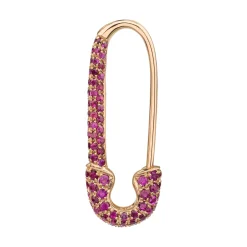 Cheap RUBY SAFETY PIN EARRING Safety Pins & Clips