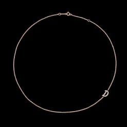 Fashion SINGLE DIAMOND INITIAL NECKLACE Diamond Initial