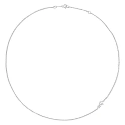 Fashion SINGLE DIAMOND INITIAL NECKLACE Diamond Initial
