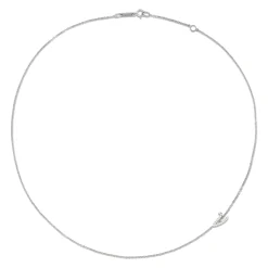 Fashion SINGLE DIAMOND INITIAL NECKLACE Diamond Initial