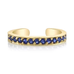 New SINGLE ROW BLUE SAPPHIRE EAR CUFF Ear Cuffs