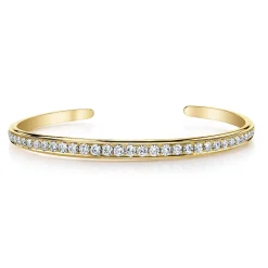 Hot SINGLE ROW DIAMOND CUFF Cuffs