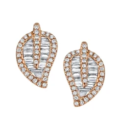 Clearance SMALL LEAF STUDS Leaf