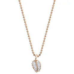 Outlet SMALL PALM LEAF DIAMOND NECKLACE Pendants