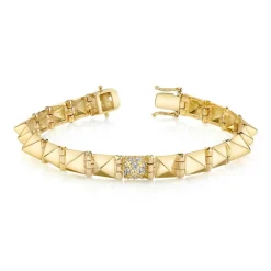 Clearance SMALL SPIKE BRACELET WITH ONE DIAMOND SPIKE Spikes