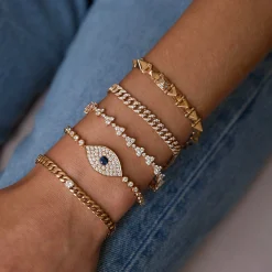 Clearance SMALL SPIKE BRACELET WITH ONE DIAMOND SPIKE Spikes