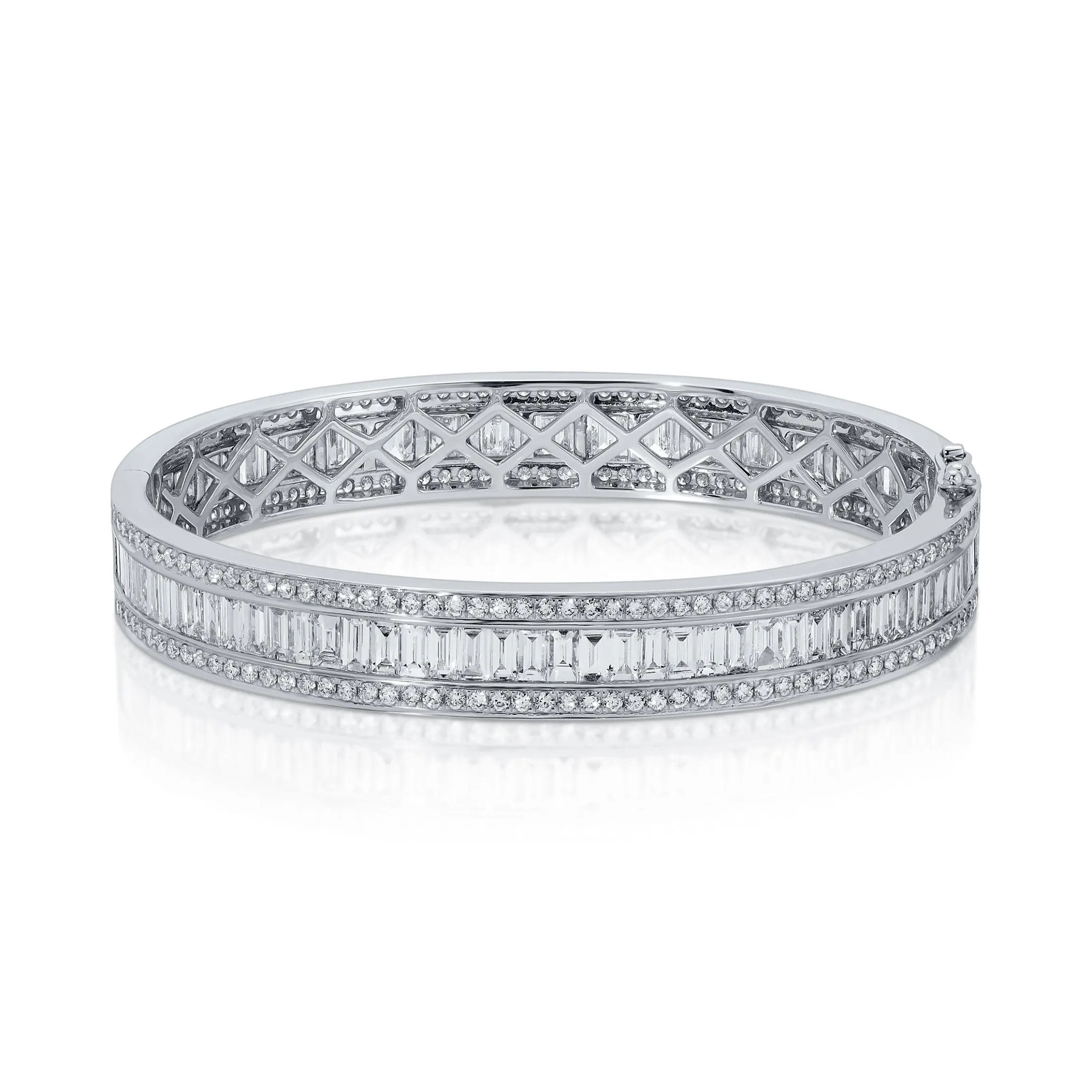 Flash Sale STACKED DIAMOND OVAL BANGLE Bangles