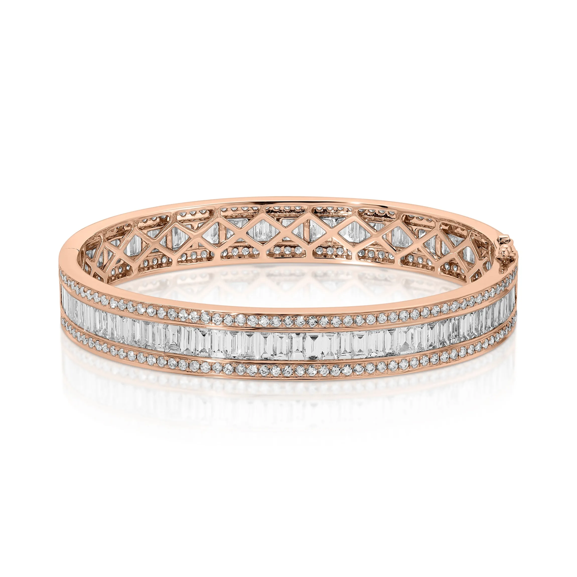 Flash Sale STACKED DIAMOND OVAL BANGLE Bangles