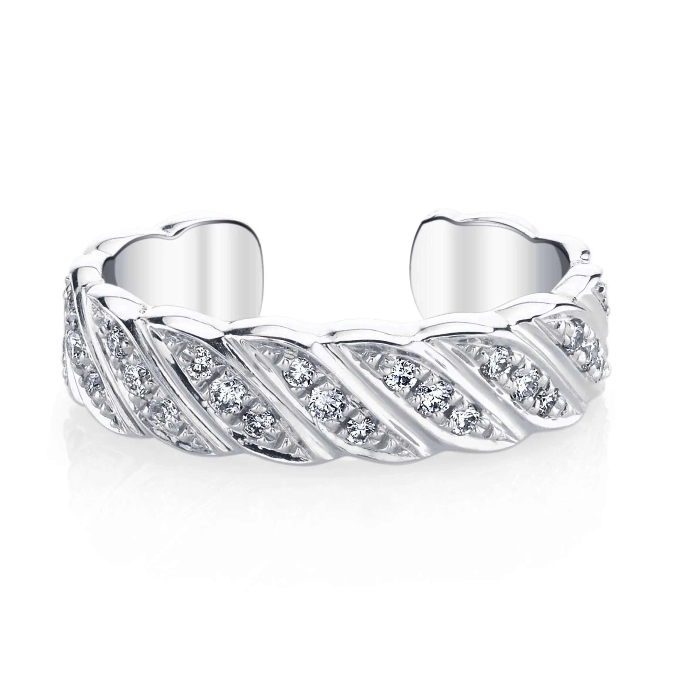 Discount THIN DIAMOND BRAID EAR CUFF Ear Cuffs