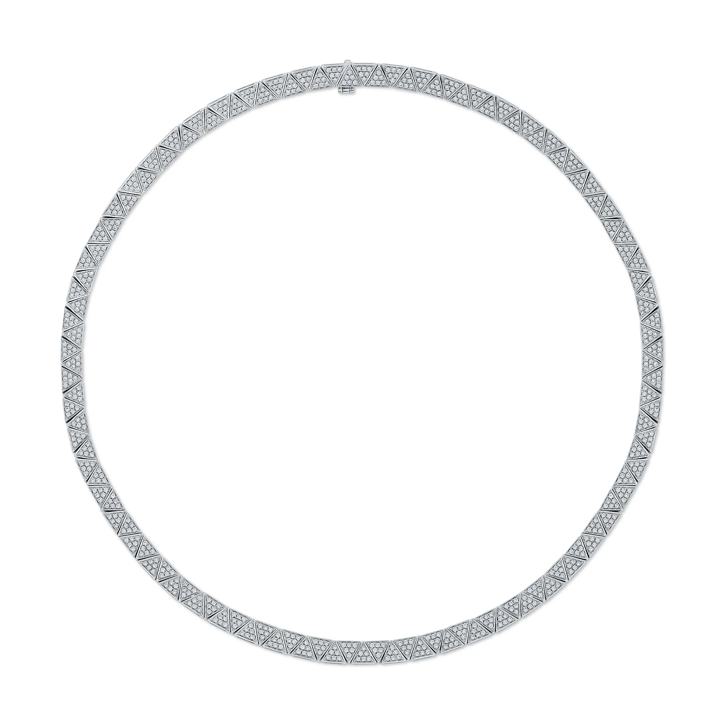 Clearance THIN PAVE DIAMOND CLEO CHOKER Chokers