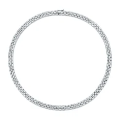 Flash Sale THREE ROW BAGUETTE DIAMOND CHOKER Chokers