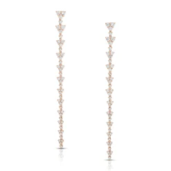 Store TRIANGLE ETERNITY DIAMOND DROP EARRINGS Long