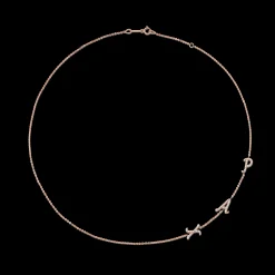 Discount TRIPLE DIAMOND INITIAL NECKLACE Diamond Initial