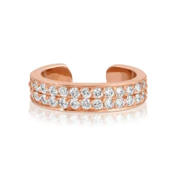 Best Sale TWO ROW DIAMOND EAR CUFF Ear Cuffs
