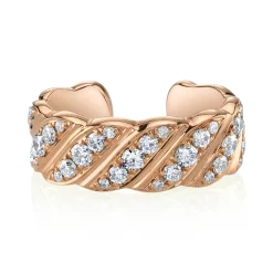 Sale WIDE DIAMOND BRAID EAR CUFF Ear Cuffs