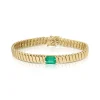 Hot ZOE BRACELET WITH EMERALD CENTER 1.44 One Of A Kind